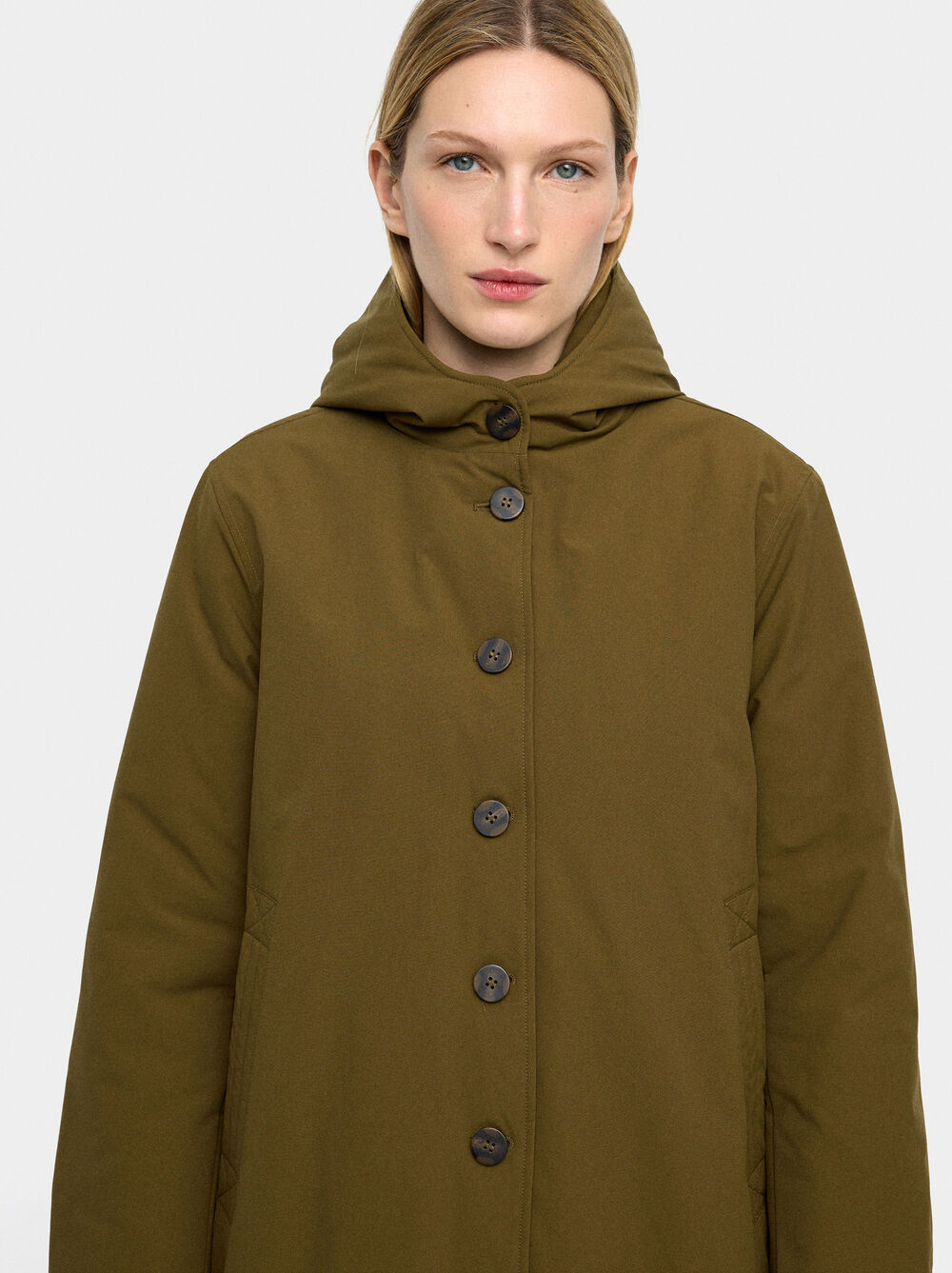 Steppjacke mit Kapuze