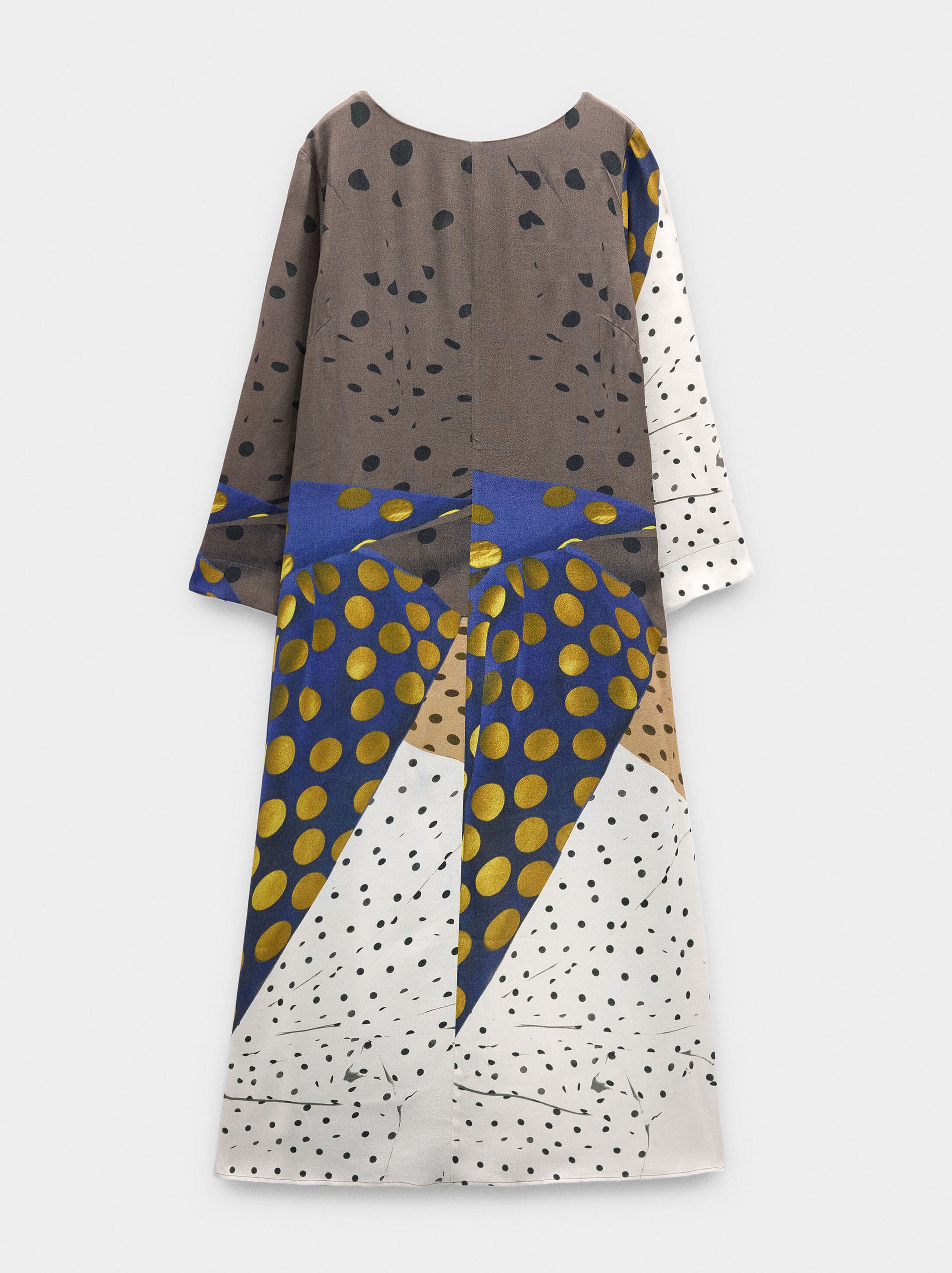 Long printed dress image number 4.0