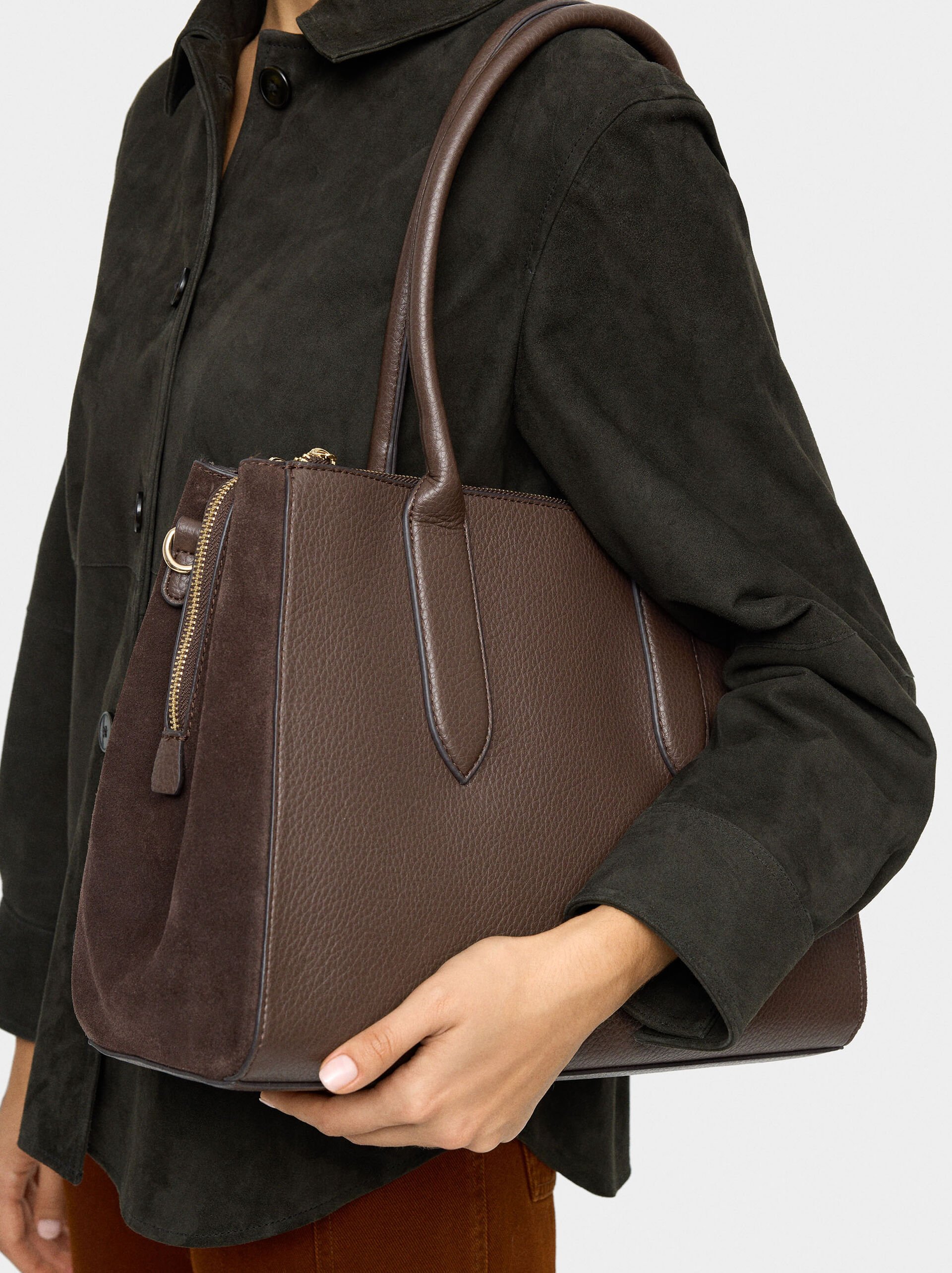 Bag for 13" laptop with leather details image number 1.0
