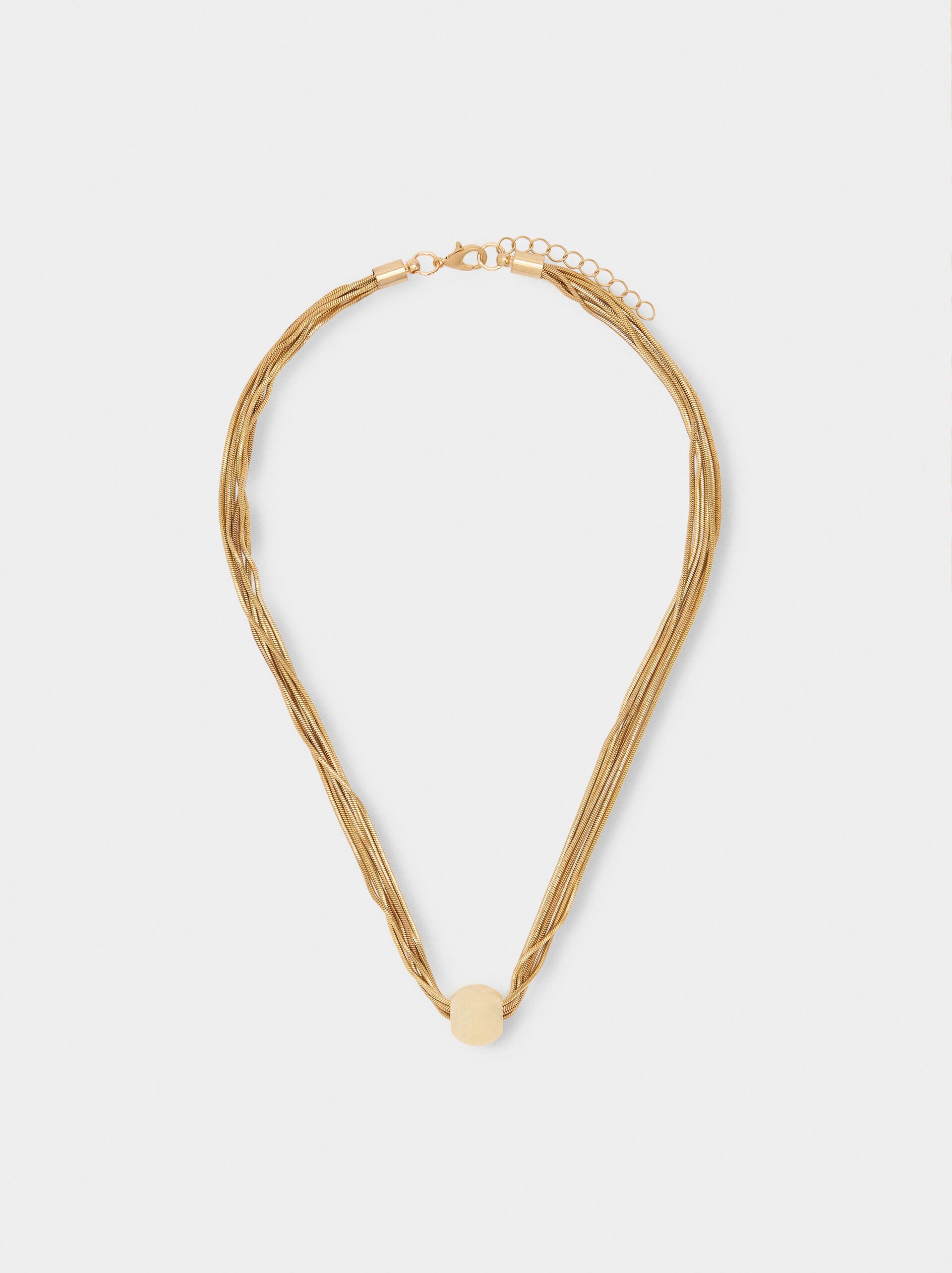 Multi-collar with sphere stone effect image number 0.0