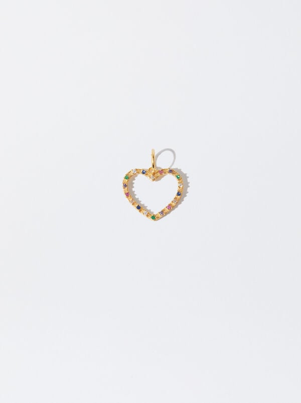 925 silver heart charm