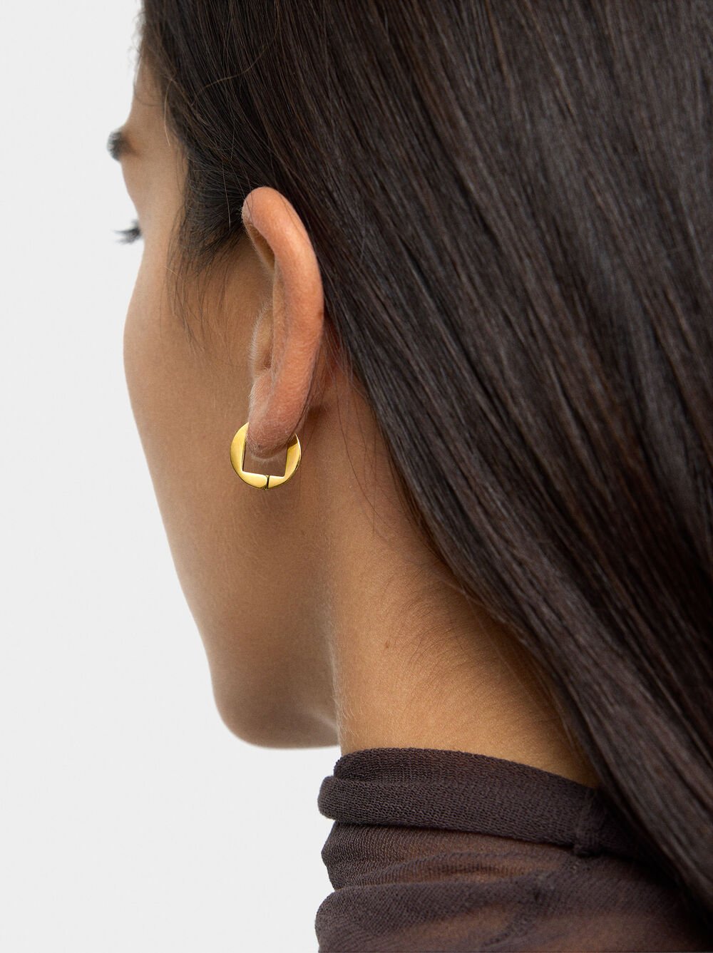 Geometric single hoop – stainless steel