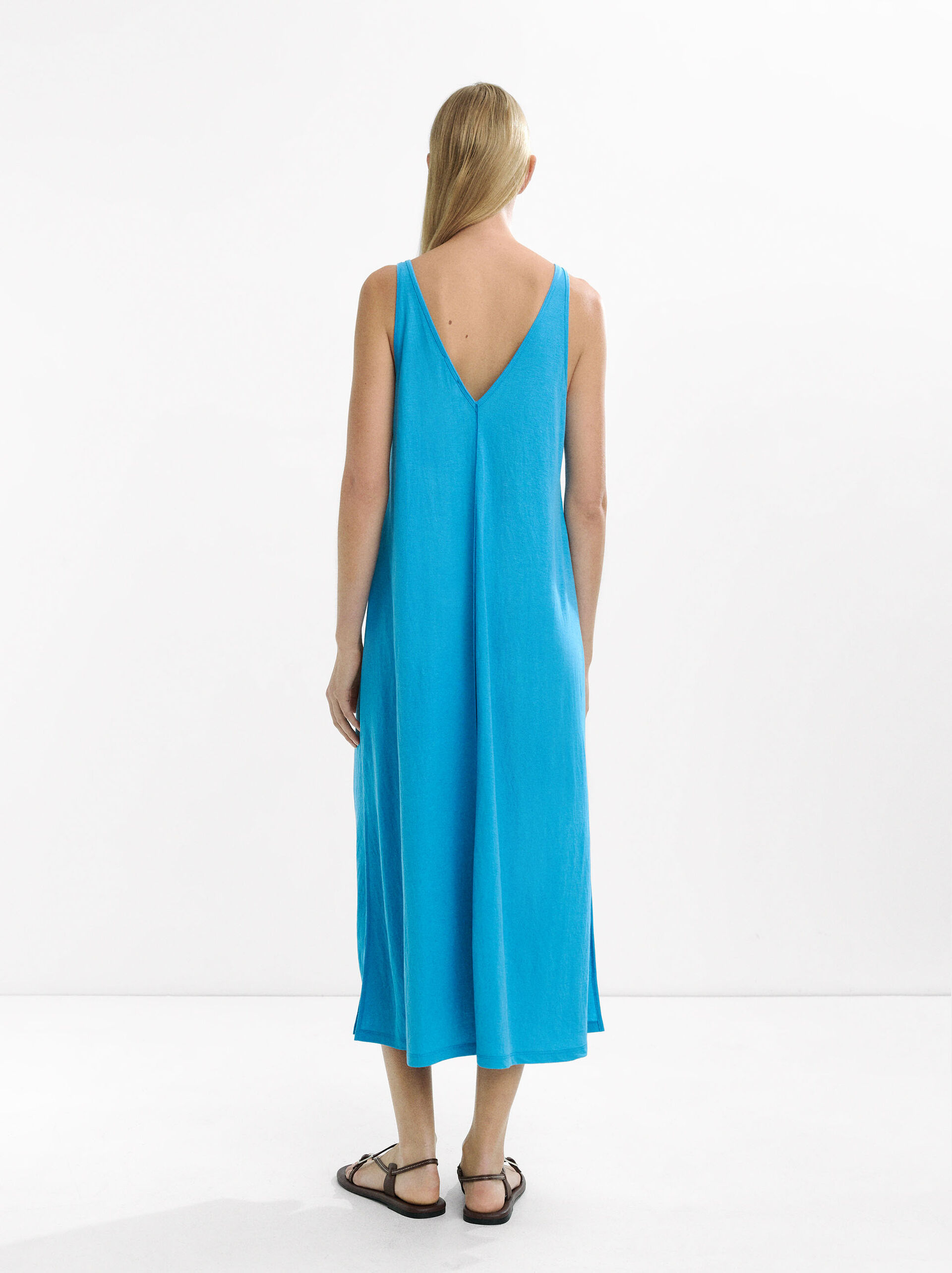 Midi-Kleid mit Trägern image number 2.0