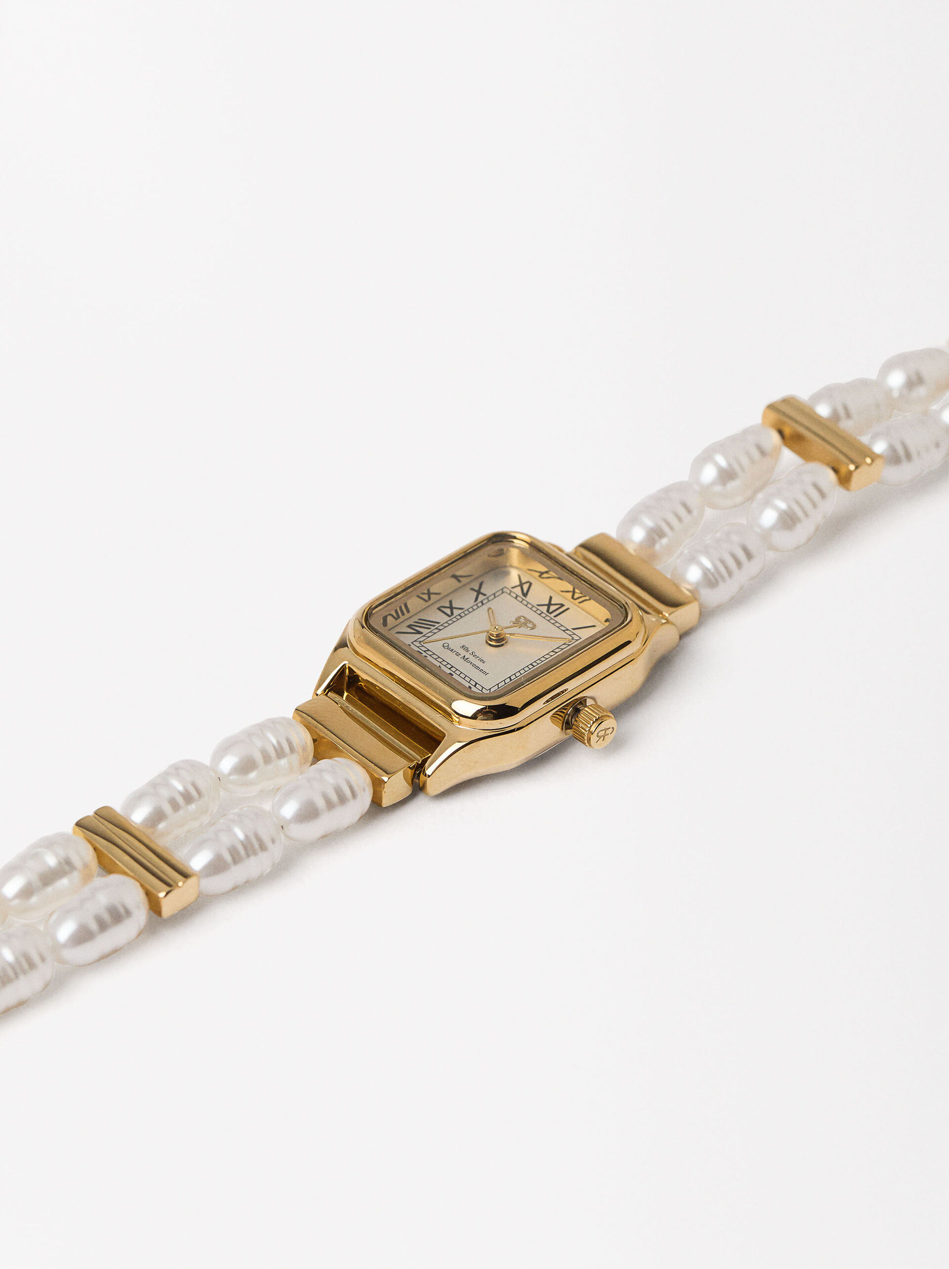 Montre bracelet avec perles  image number 2.0