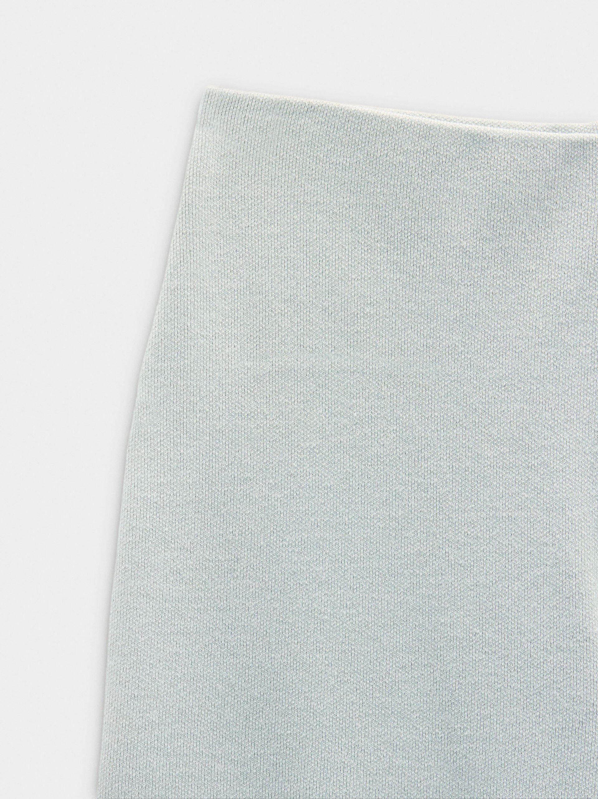 Textured pants with elastic waistband image number 6.0