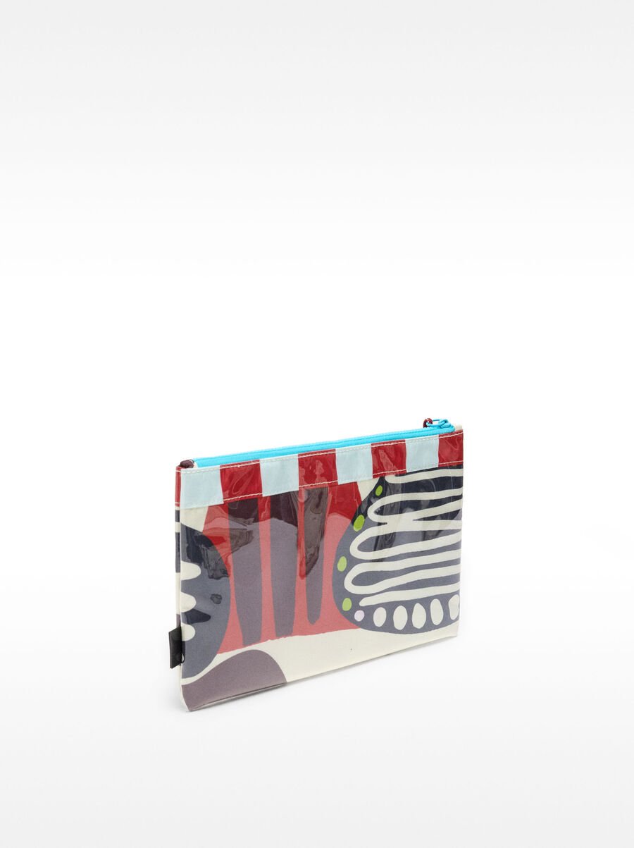 Printed nylon handbag