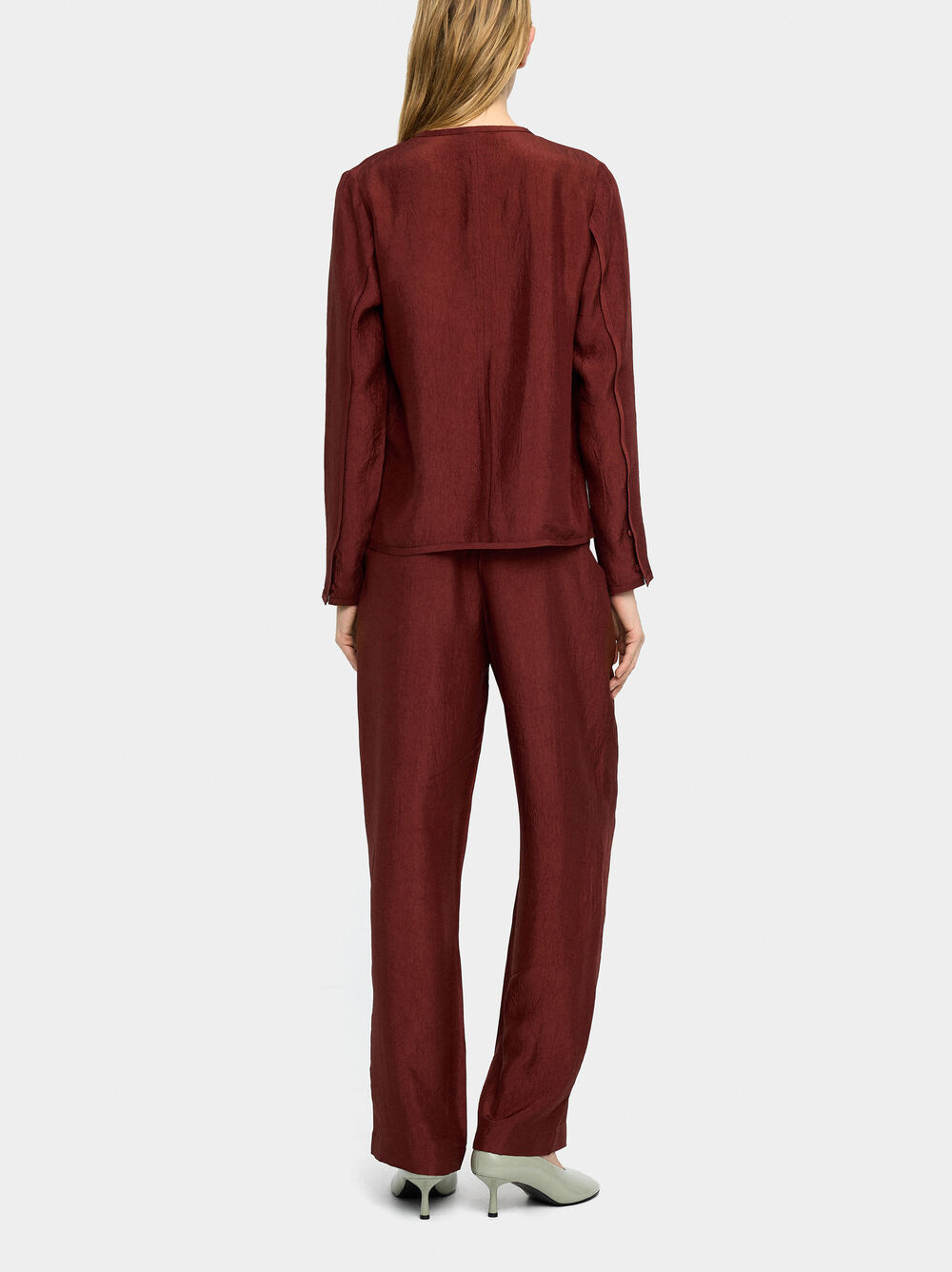 Wrinkled effect blouse