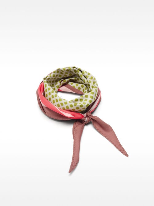 Foulard en losange imprimé