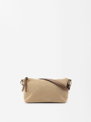 Straw-Effect Crossbody Bag S image number 0.0
