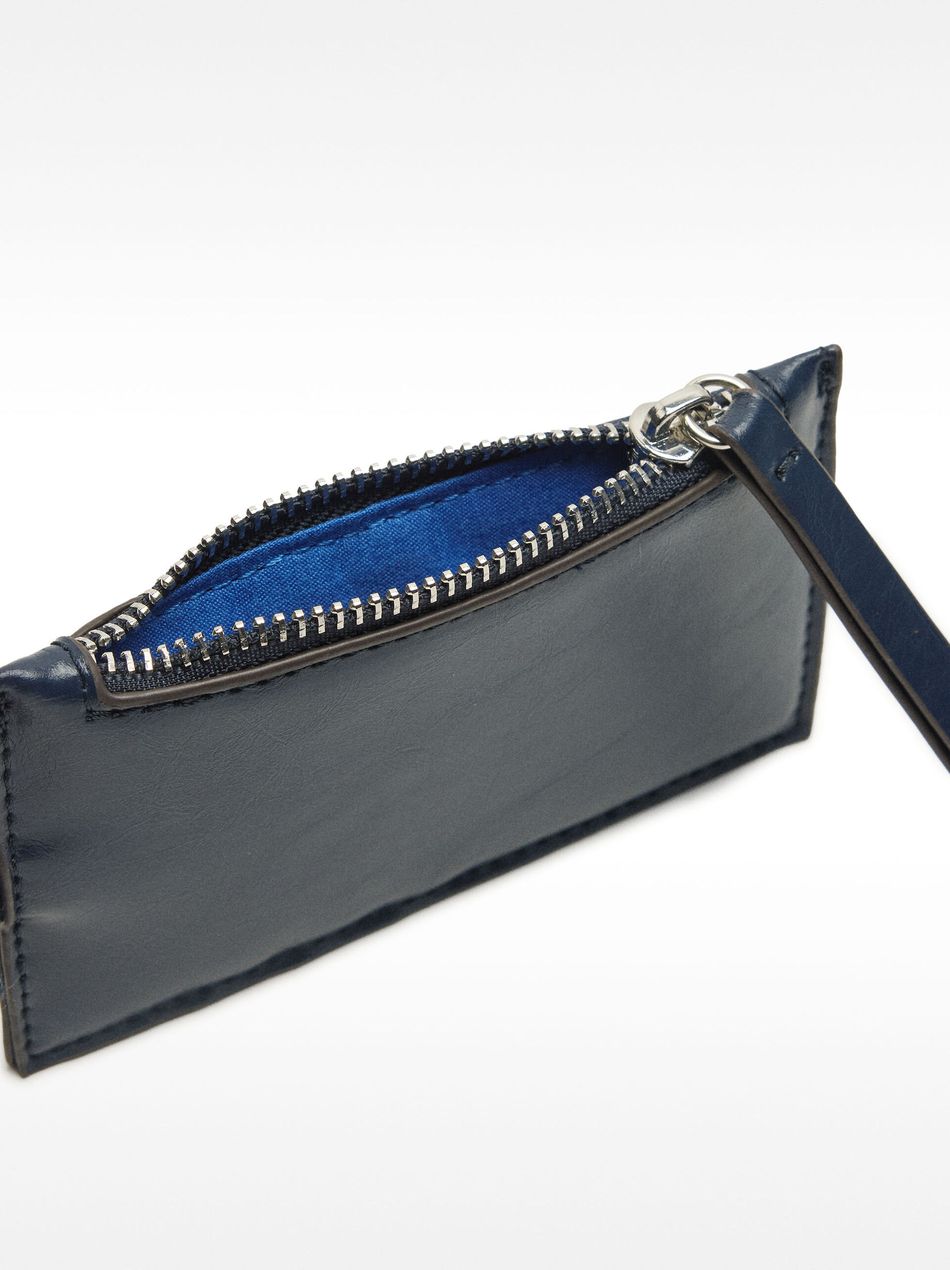 Plain wallet with keychain image number 3.0