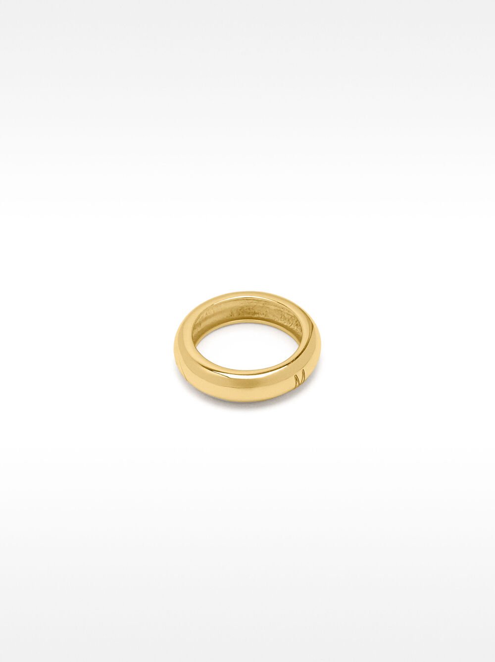 Smooth rounded ring - 925 sterling silver