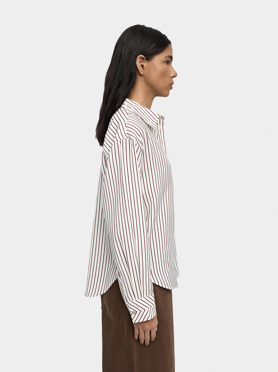 Striped long-sleeve shirt