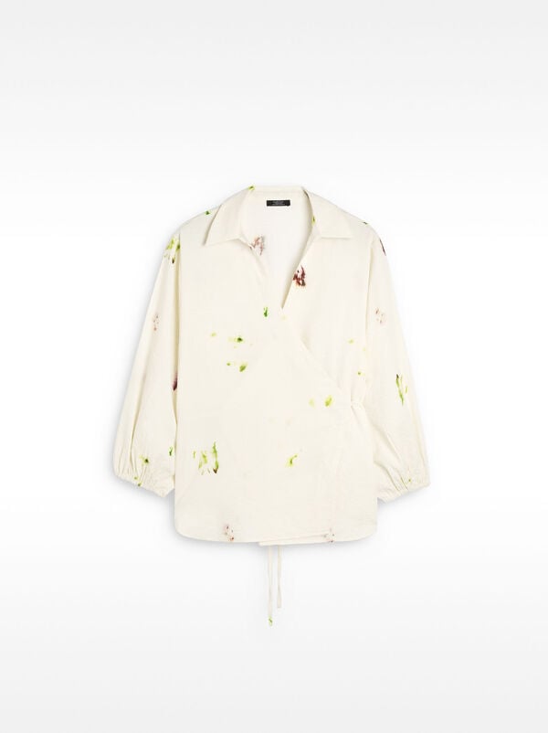 Blouse croisée imprimée