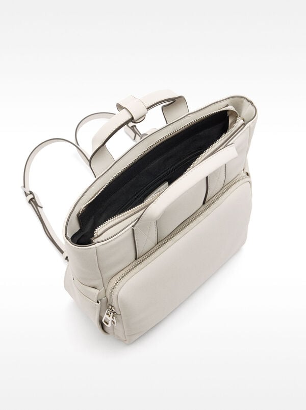 Nylon effect backpack