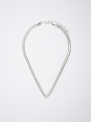 Silver Chain Necklace, Silver, hi-res