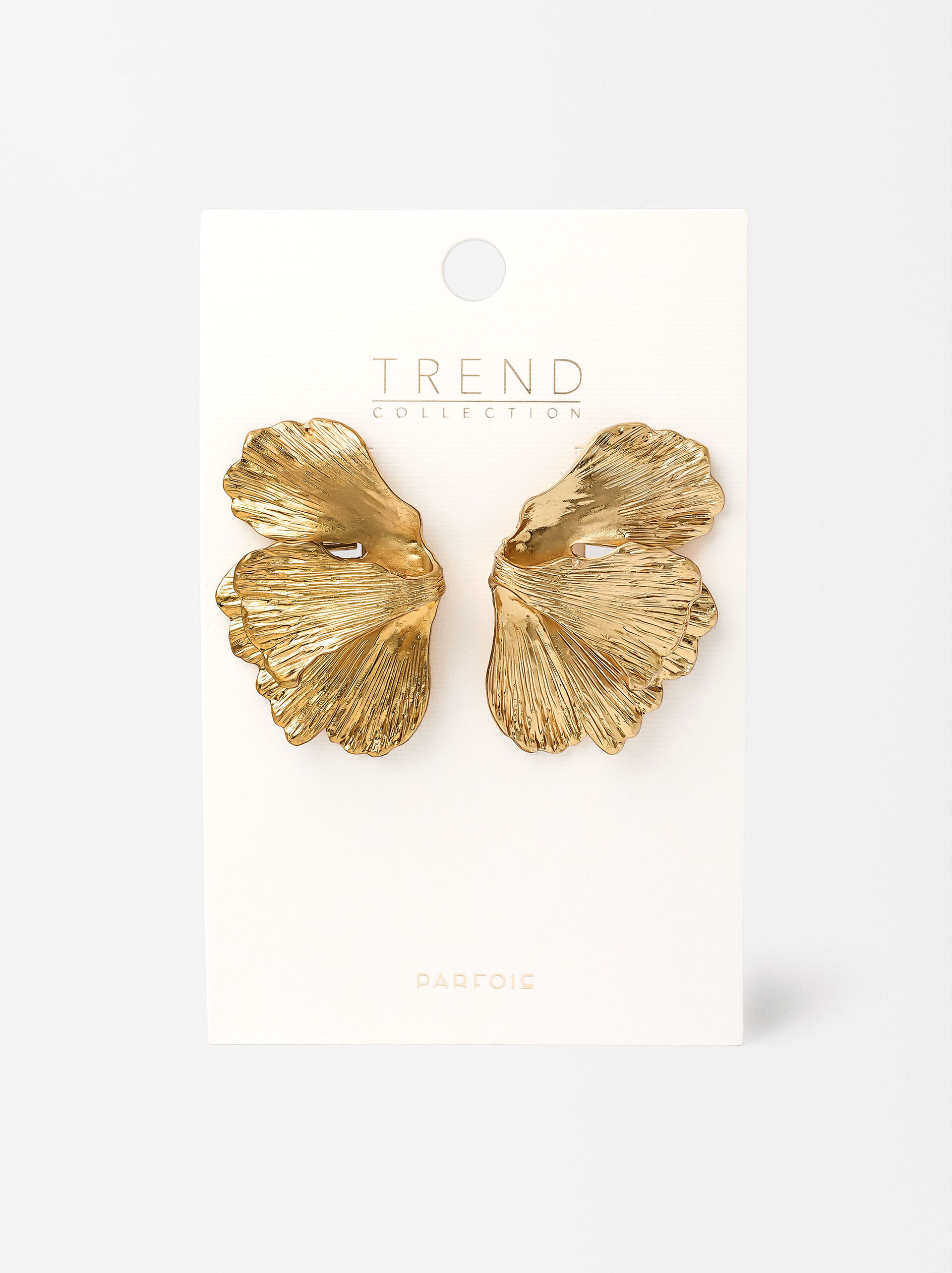 Golden maxiflor earrings image number 3.0