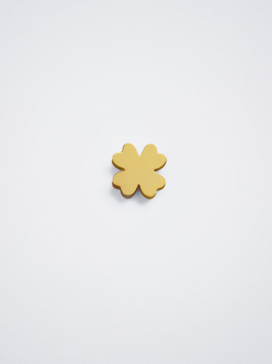 Online Exclusive - Stainless steel charm with shamrock