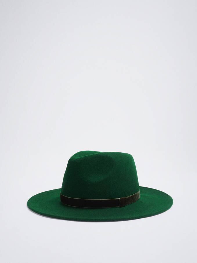 Woollen Hat, Green, hi-res