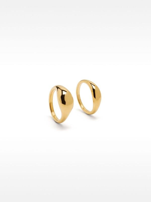 Rounded ring set - stainless steel