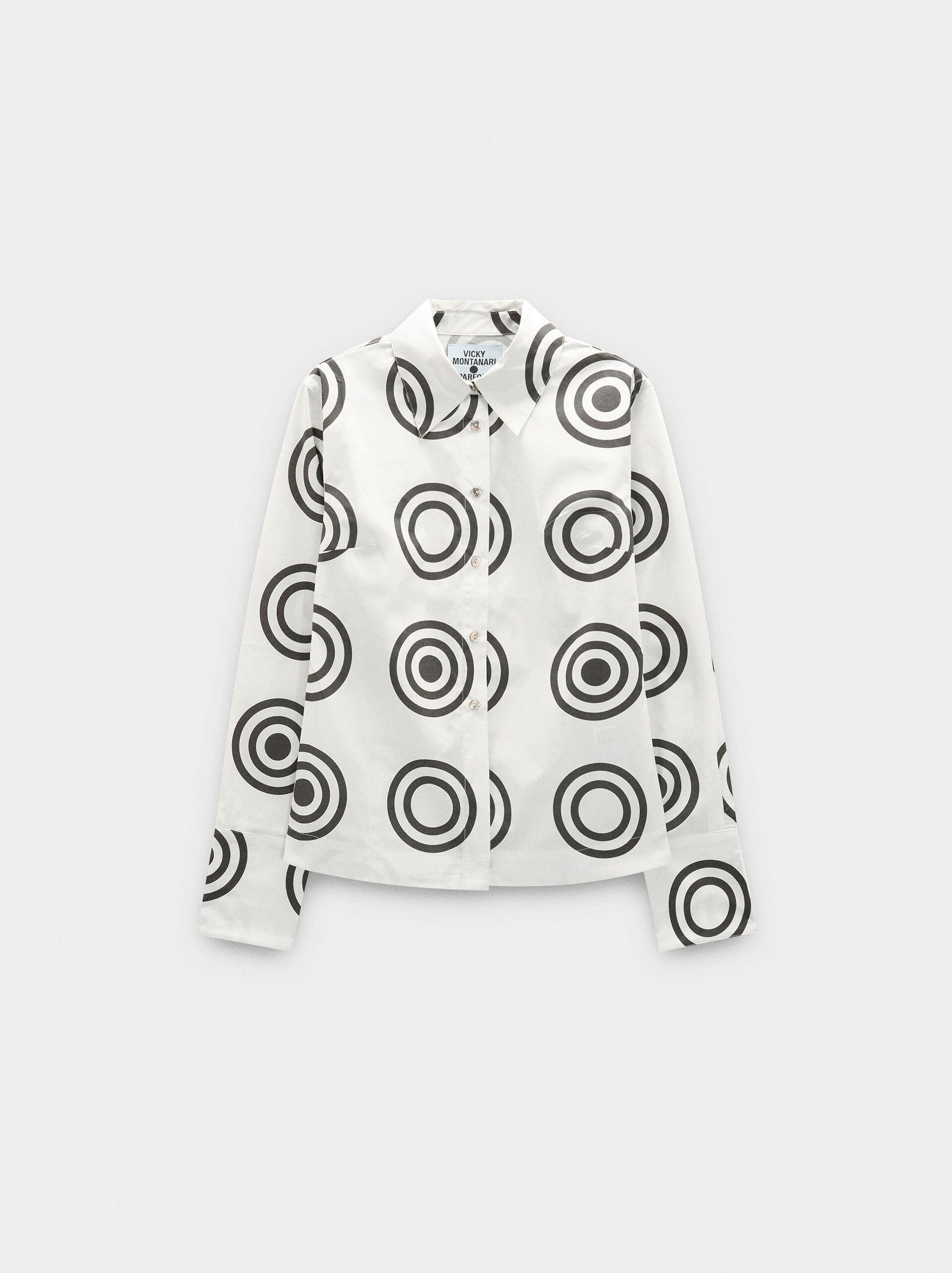 Cotton shirt with circles image number 4.0