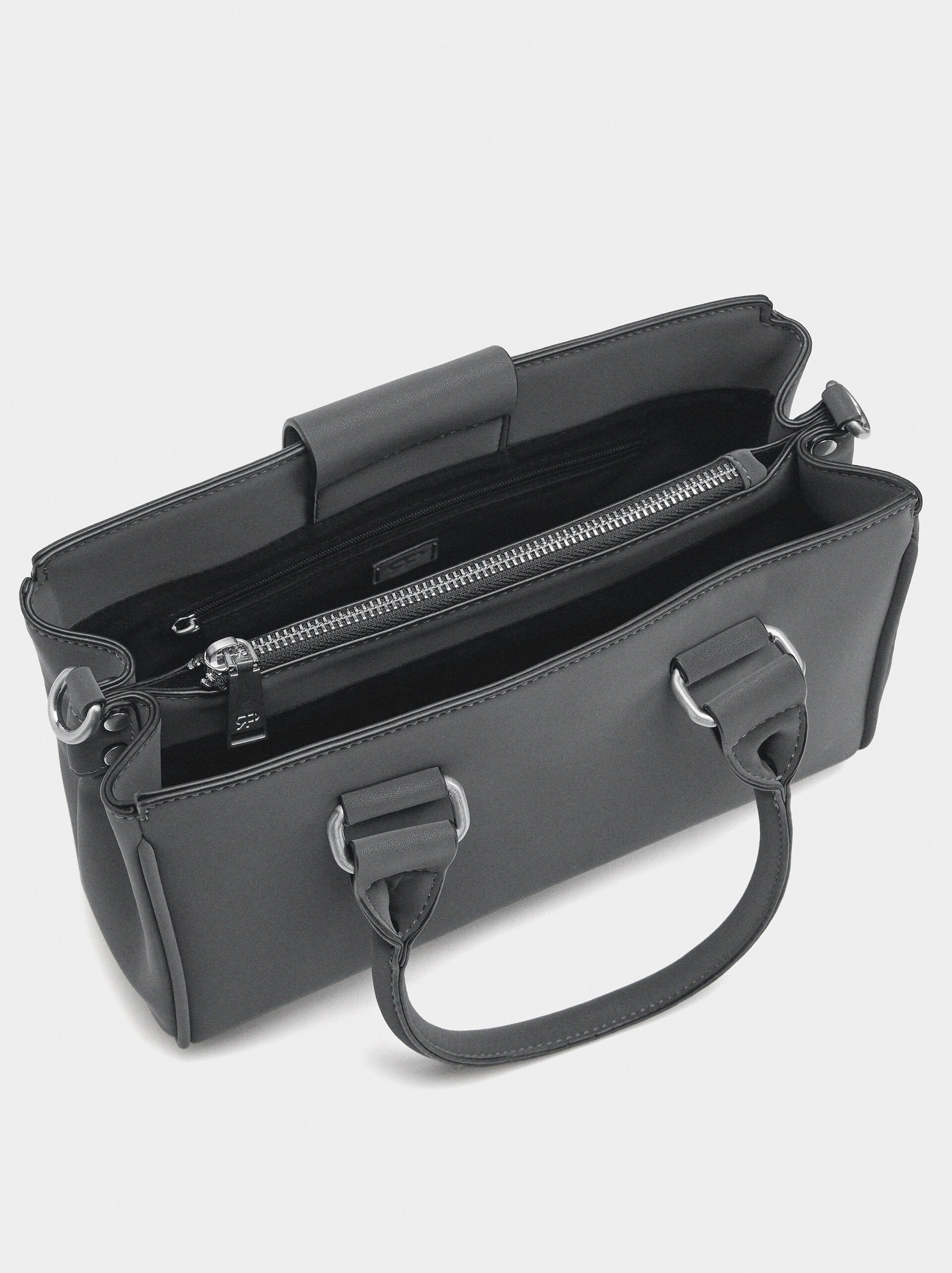 Bolso tote de textura suave image number 4.0
