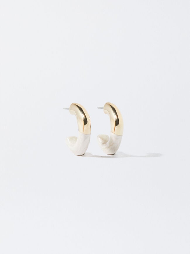 Gold Hoop Earrings  image number 0.0