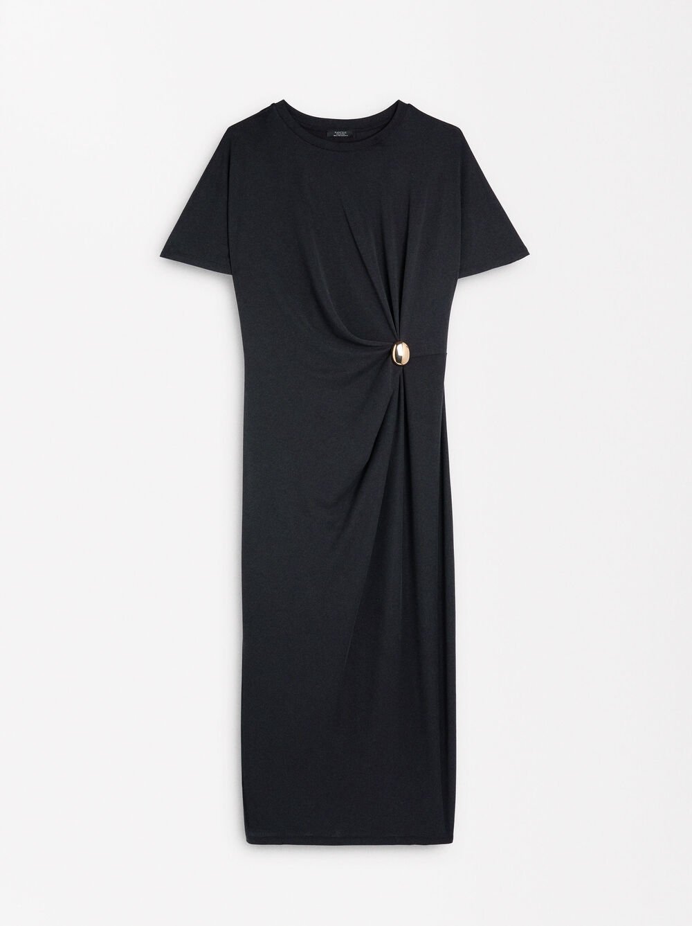 Long dress with metallic detail