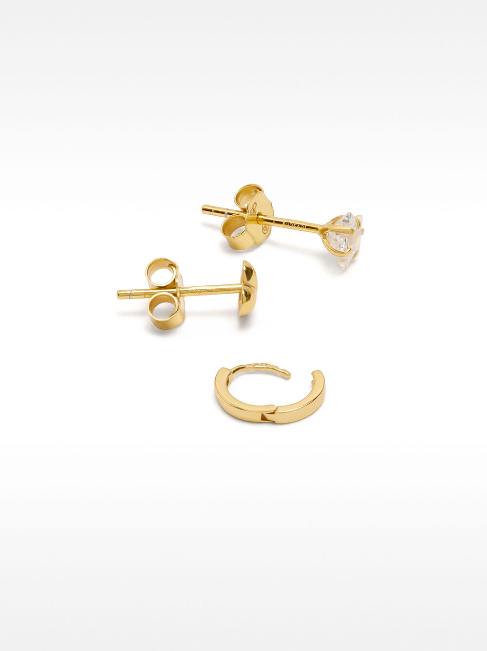 Set of earrings with zircons - 925 sterling silver