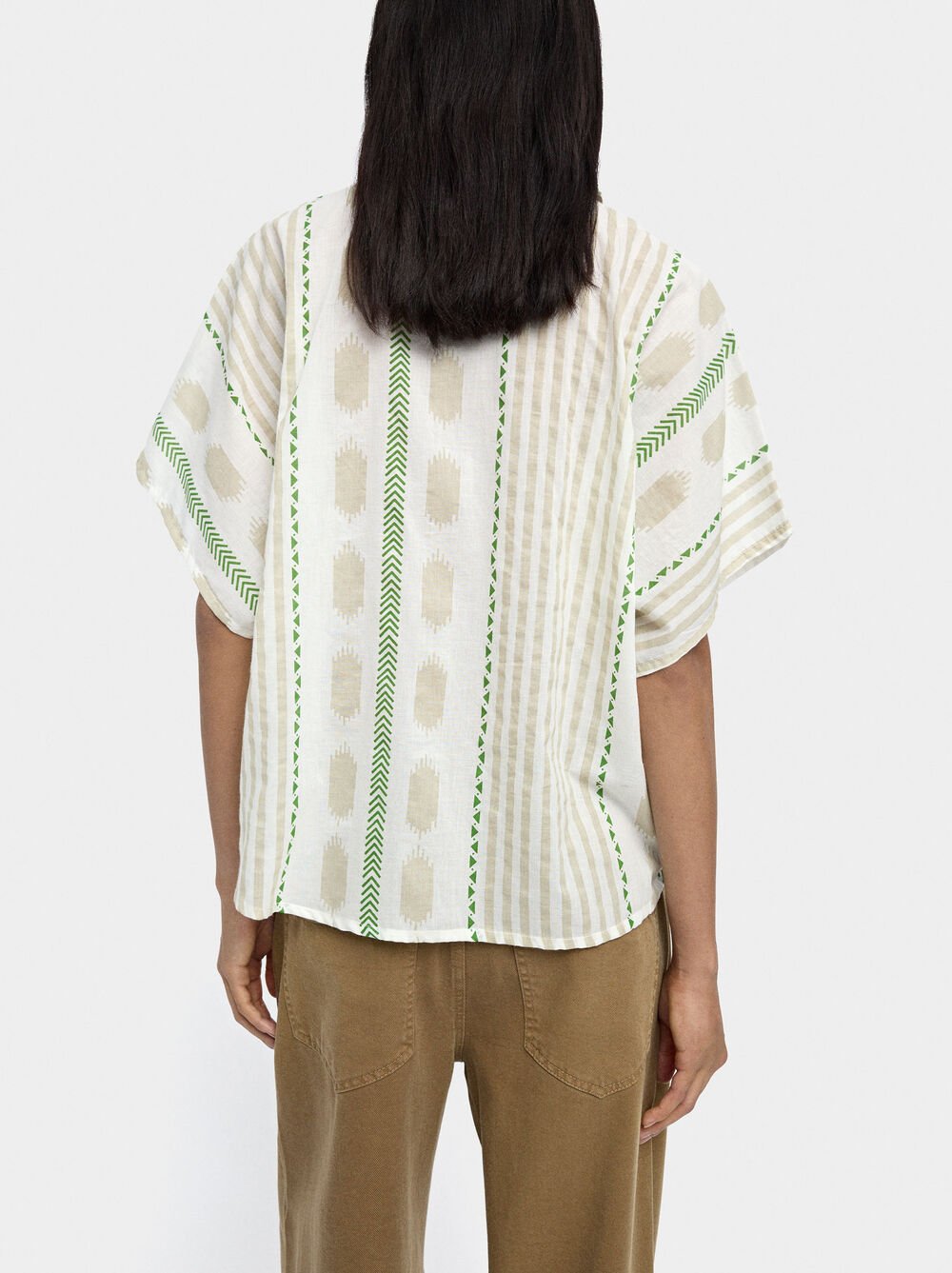 Printed shirt with 100% cotton
