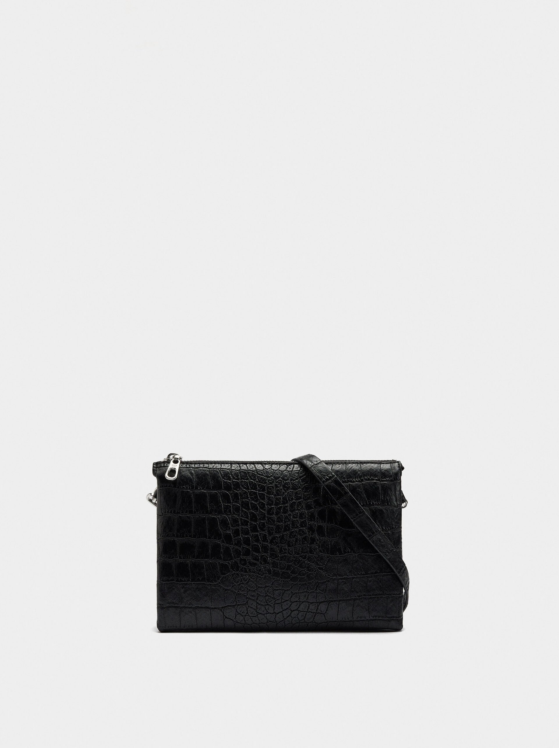 Crossbody bag with animal embossing image number 0.0