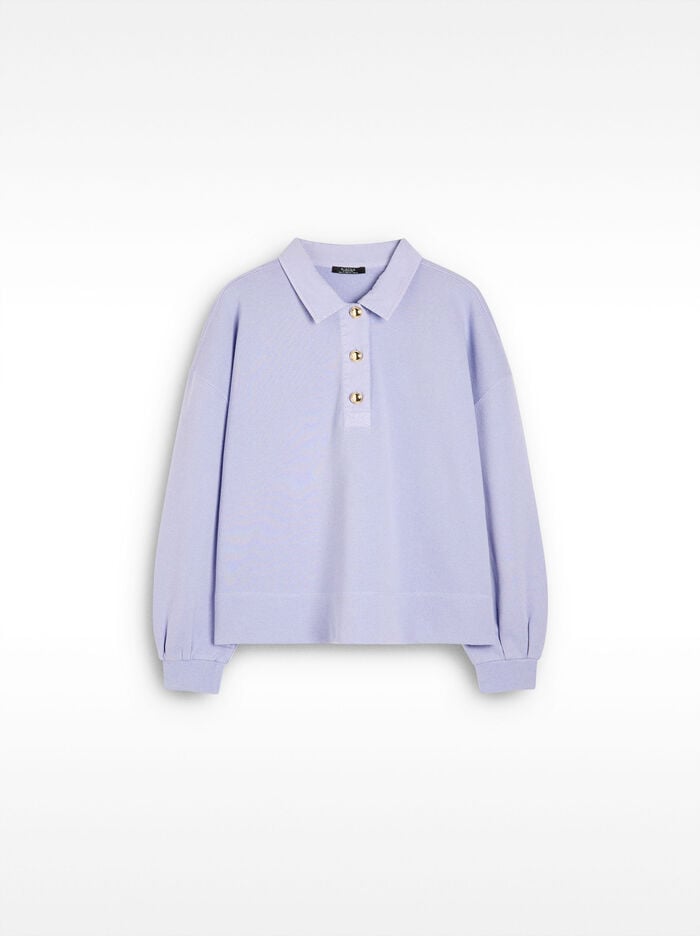 Sudadera 100 % algodón cuello de polo