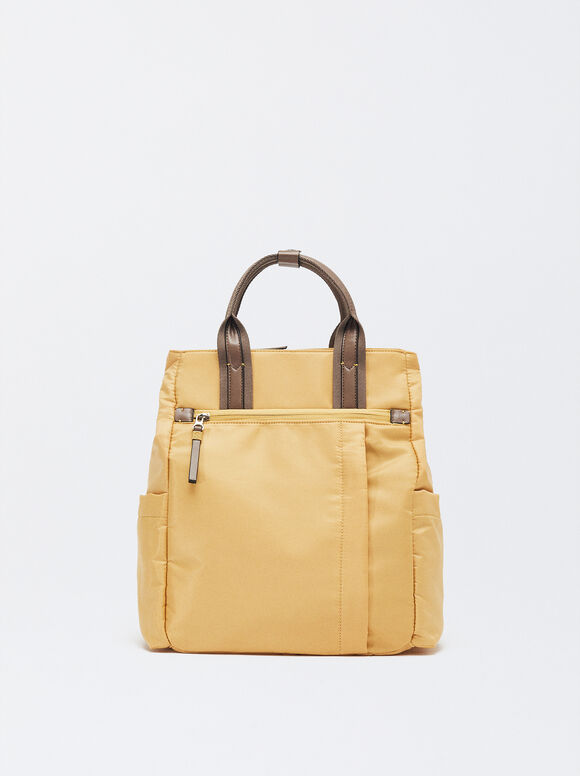 Nylon Cabin Backpack, Mustard, hi-res