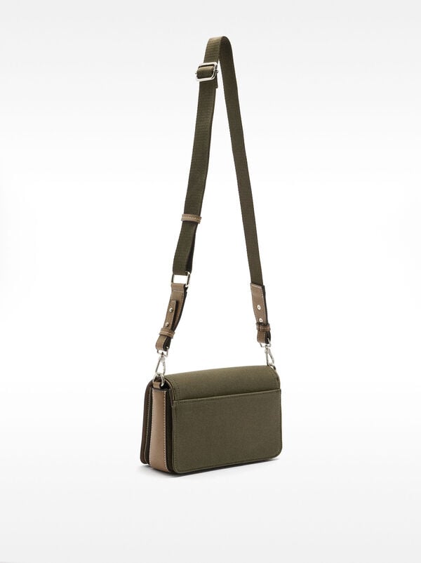 Canvas crossbody bag