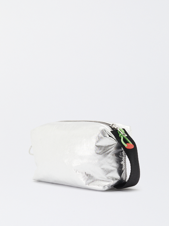 Metallic Multi-Purpose Bag, Silver, hi-res