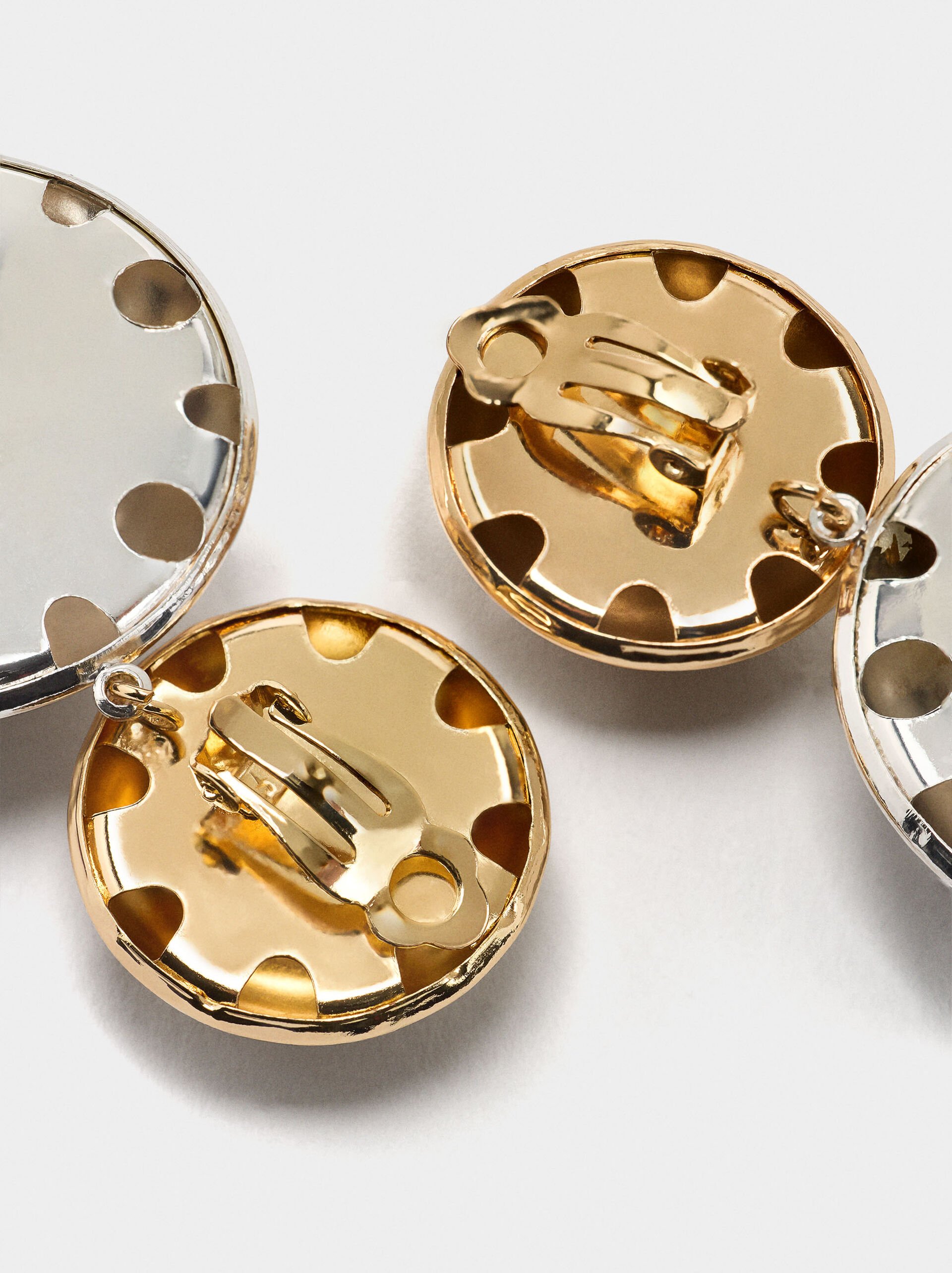 Earrings with bicolor spheres image number 2.0