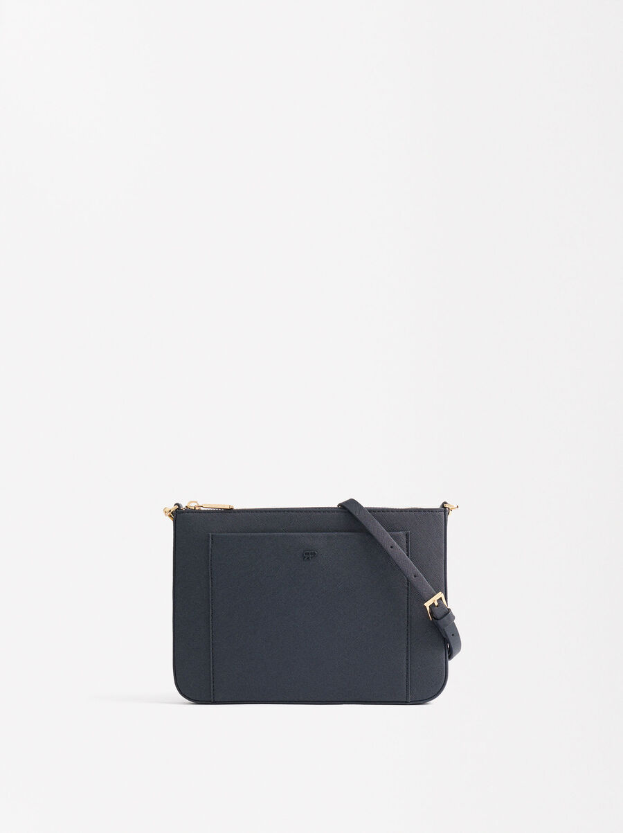 Sac bandoulière avec poche extérieure