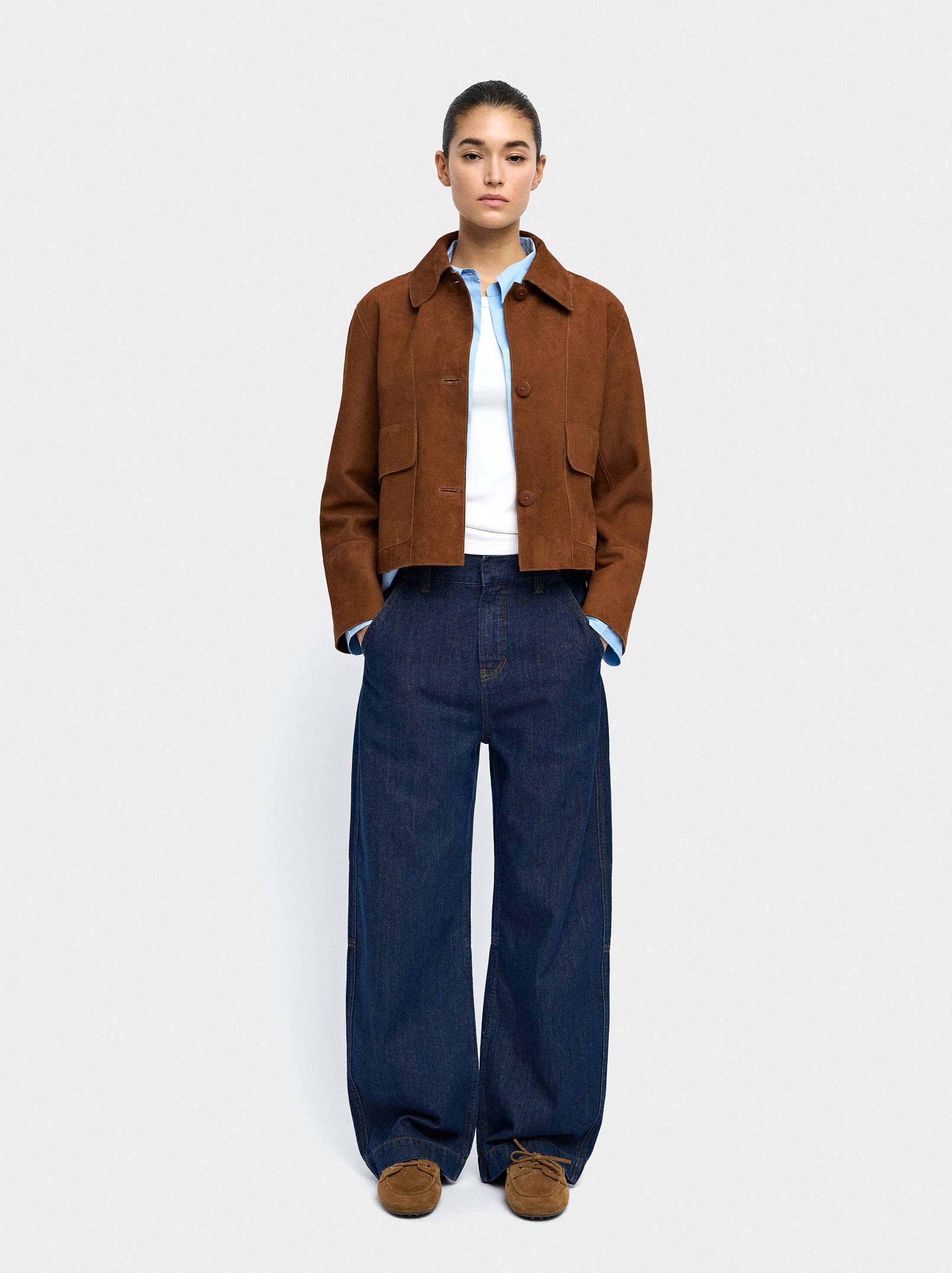 Straight denim trousers image number 0.0