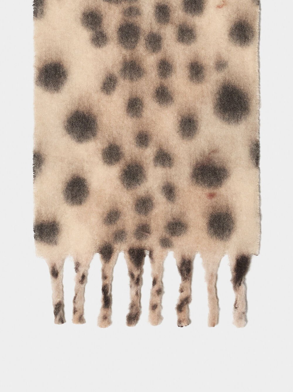 Écharpe imprimée à franges