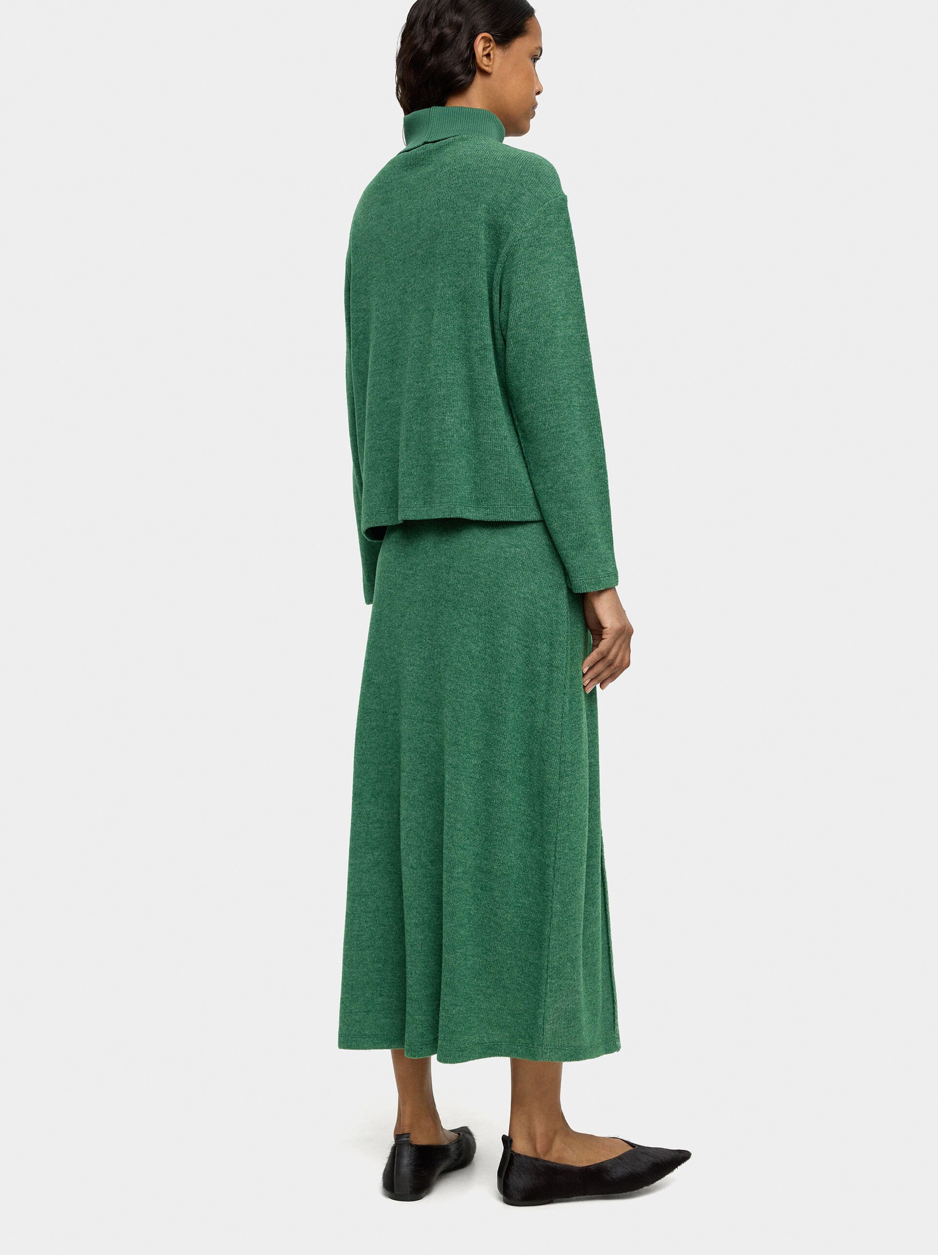 Ribbed long skirt image number 3.0