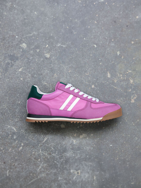 Contrasting Trainers, Pink, hi-res