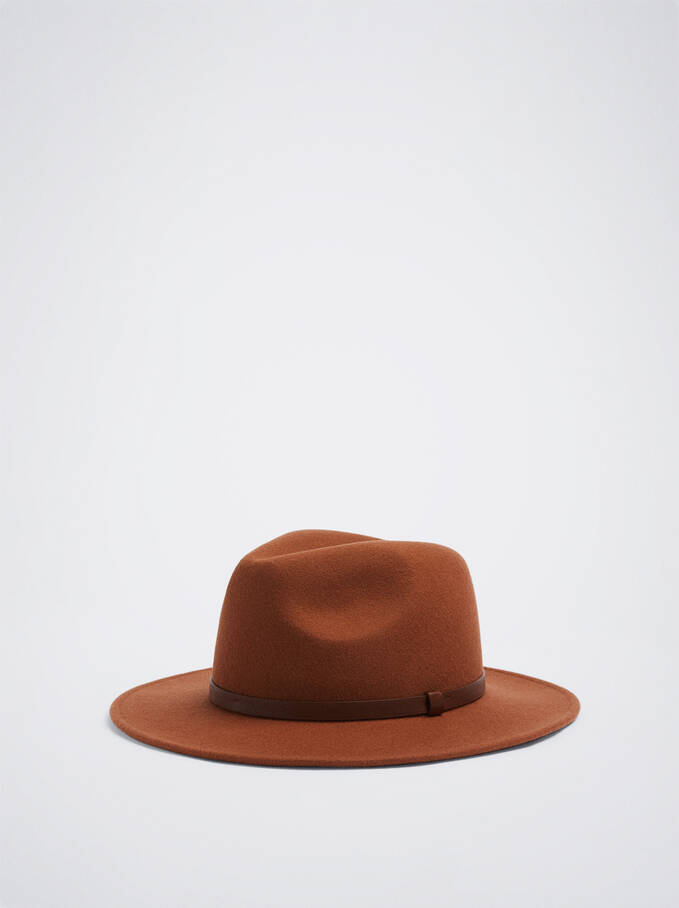 Woollen Hat, Brown, hi-res
