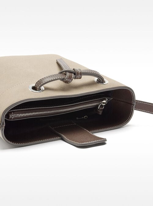 Bolso bombonera efecto piel