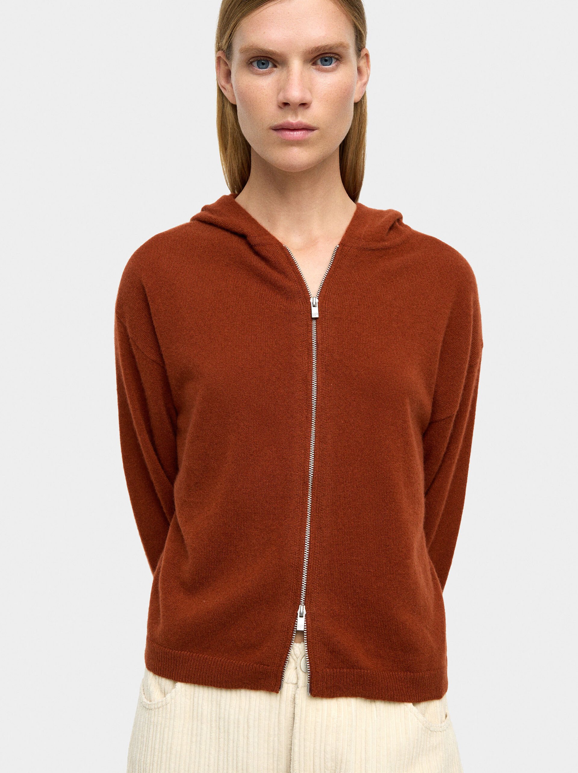 Cardigan with 100% cashmere image number 2.0