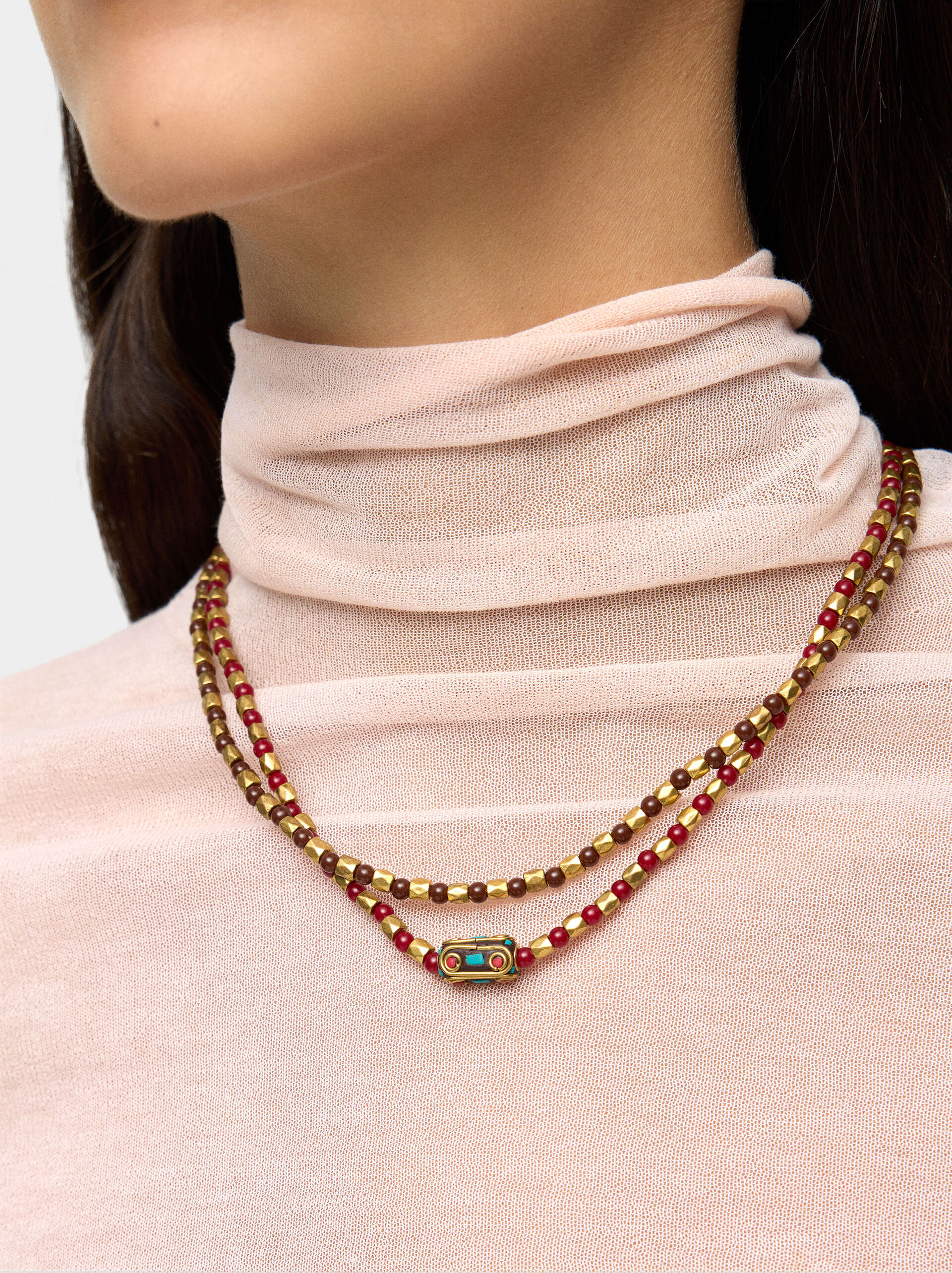 Set of necklaces with ethnic style image number 1.0