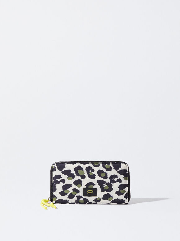 Cartera De Nylon Estampado, Multicor, hi-res