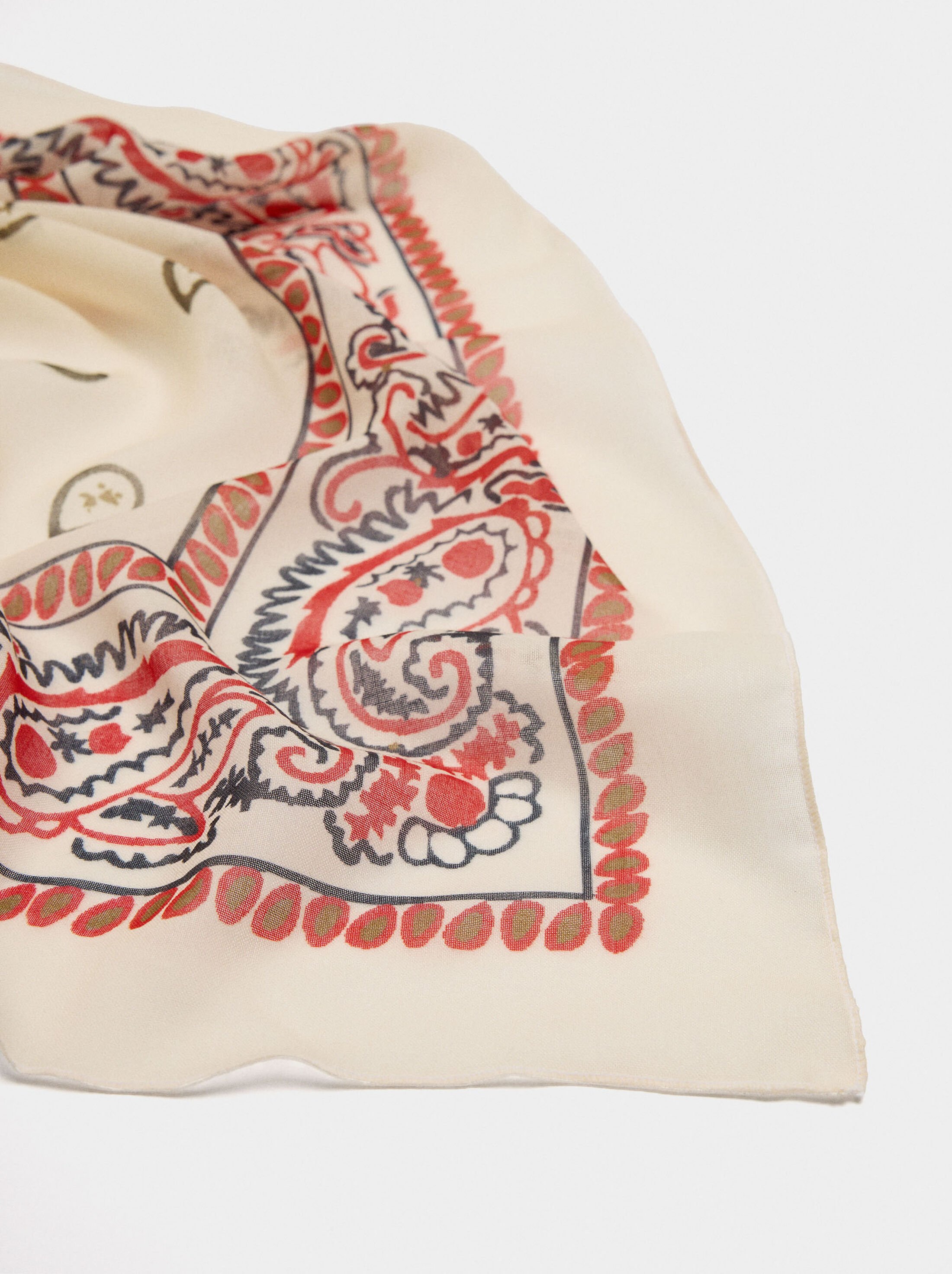 Printed multifunctional scarf image number 2.0