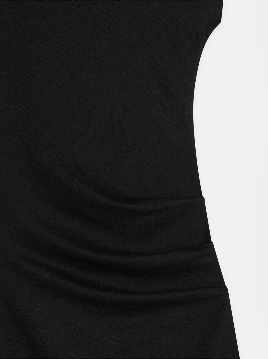 Knit dress with side details