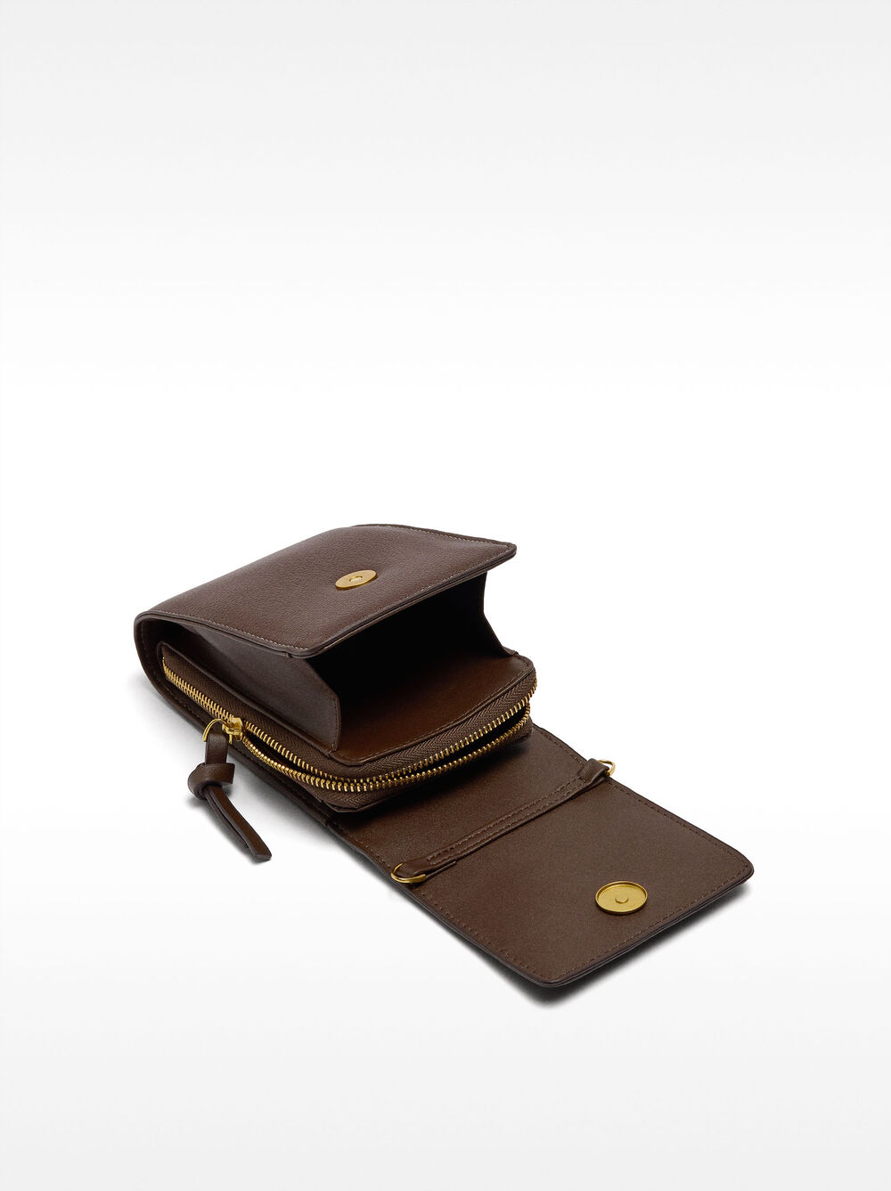 Phone bag with flap closure