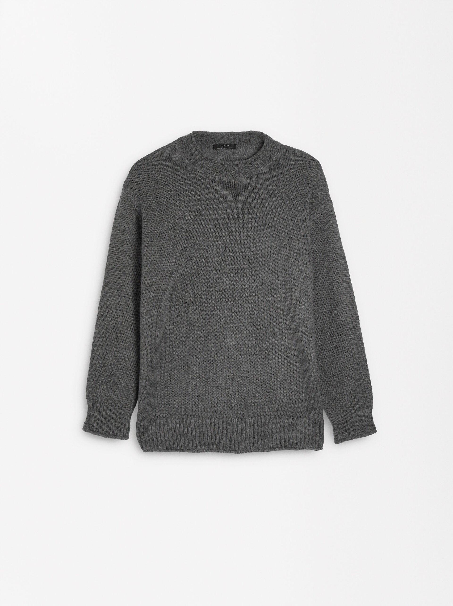 Maglione in maglia con collo rotondo image number 1.0