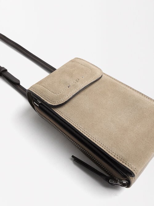 Étui pour téléphone en cuir avec fermeture à rabat